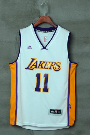 Maillot De Basket Los Angeles Lakers Yi Jianlian 11 Tissus Sportif Fans Edition Blanc